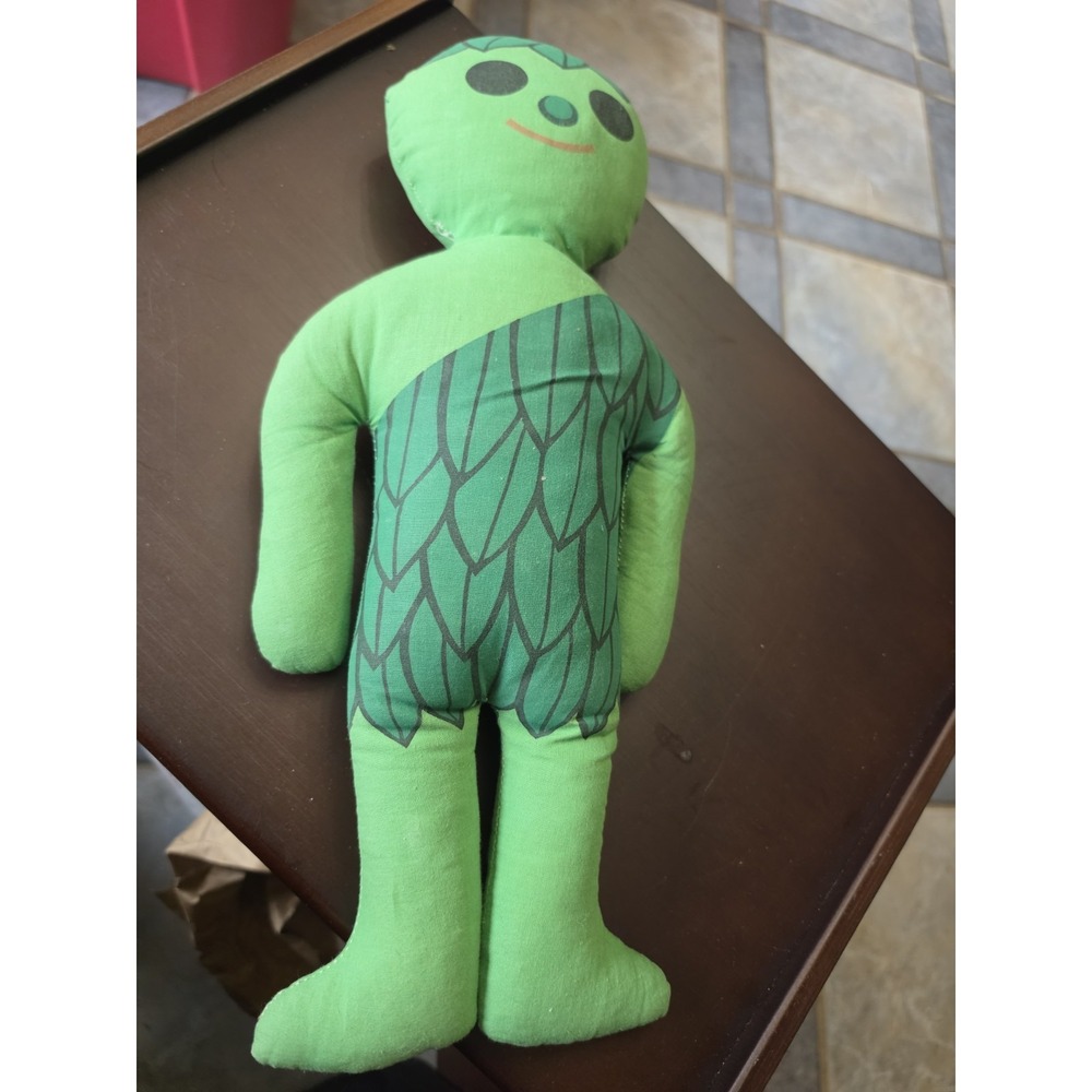 Vintage 1970s 16" Jolly Green Giant Plush Advertising Doll Figure Rag Doll